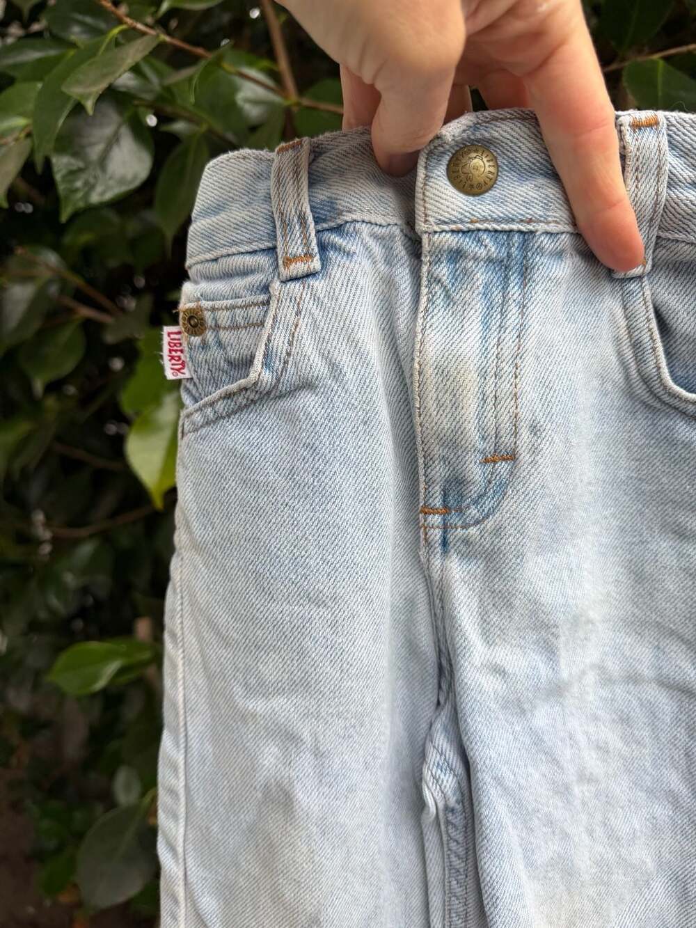 Liberty Light Wash Denim Jeans Infant Size 18M